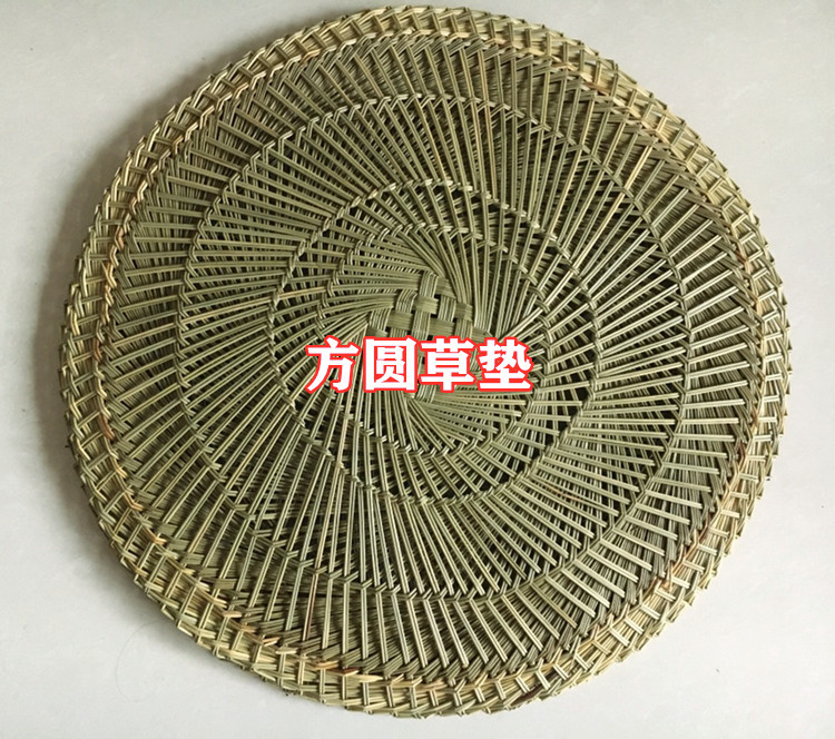 Factory direct commercial large straw mat round steamer straw mat small steamed bun mat steamed bun mat steamer drawer
