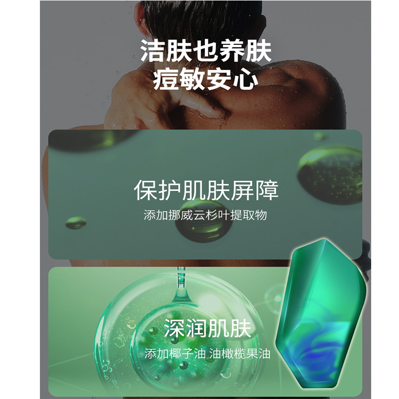 Cross-border Foreign Trade Two-color Cologong Soap Aurora Rejuvenation Soap Dear Men's Boyfriend Mite Removal Soap Soap Handmade Soap
