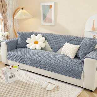 Winter Cashmere Sofa Cushion Thickened Plush Cushion Non-slip Leather Sofa Cover Warm Nordic Simple Universal