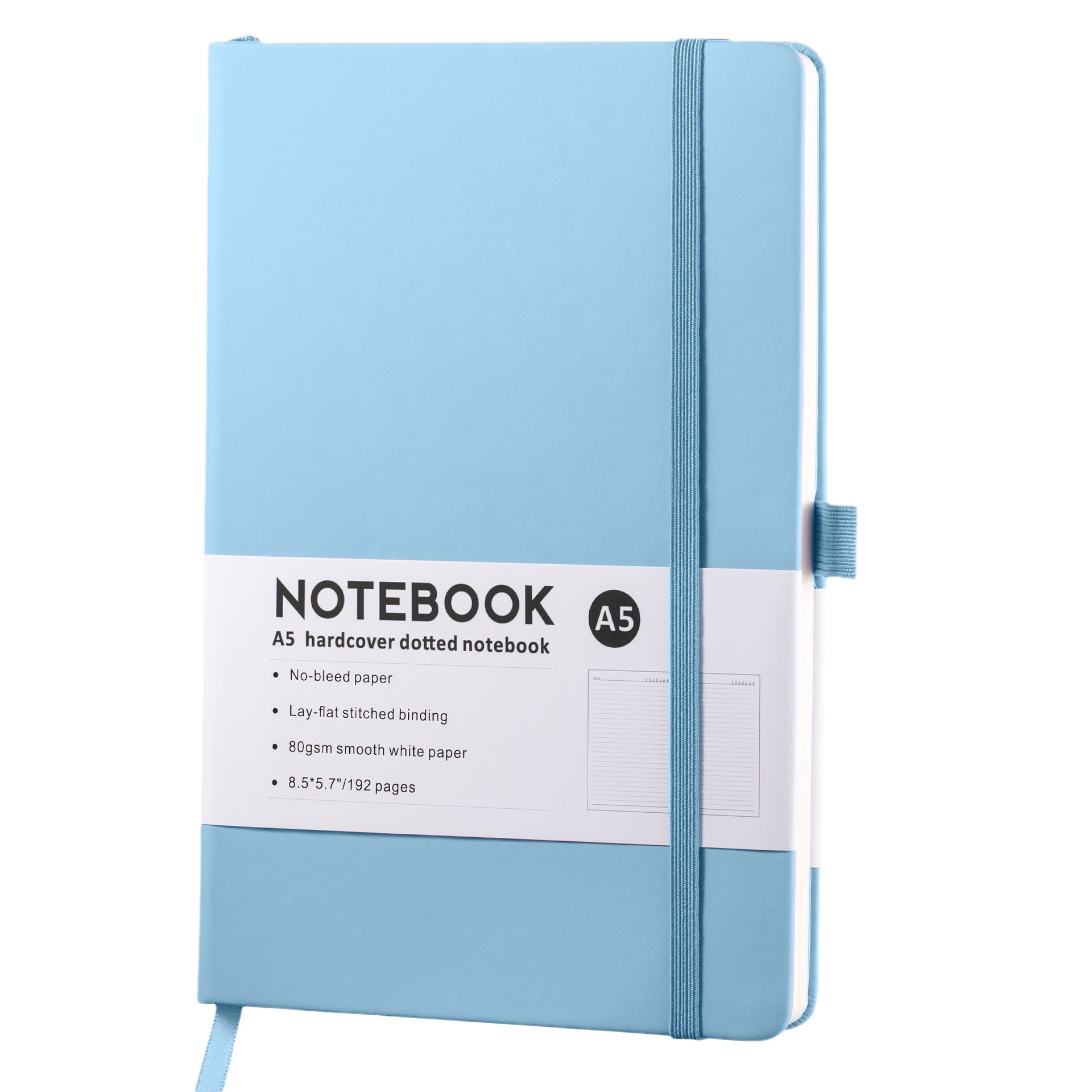 Cross-border creative simple A5 Notebook thick notebook business notepad elastic band strap student diary