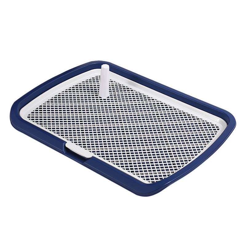 Flat dog toilet extra large with column grid removable and washable fence dog toilet anti-splash factory wholesale