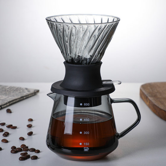 Glass Coffee Pot Coffee Filter Cup Soak Filter Cup Filter Paper Coffee Pot Hand Brew Coffee Appliance Filter Smart Cup