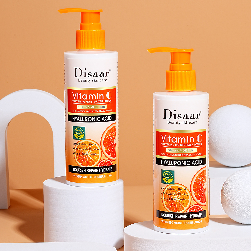 Disaar cross-border vitamin C body lotion moisturizing skin removing chicken skin body lotion wholesale VC body milk