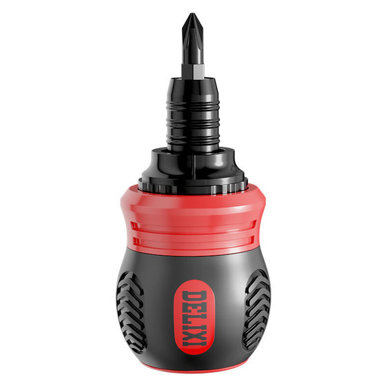Delixi Ratchet Screwdriver Dual-purpose Screwdriver Set Phillips Plum Blossom Small Screwdriver Household Screw Knife