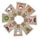 New cross-border hot sale Christmas gift packaging Christmas tree candy snack bag drawstring small bag in stock