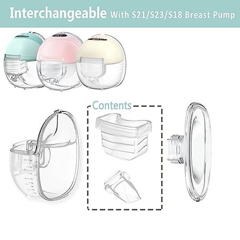 Compatible MomMed/TSRETE breast pump accessories for S21/S23/S18 wearable breast pump