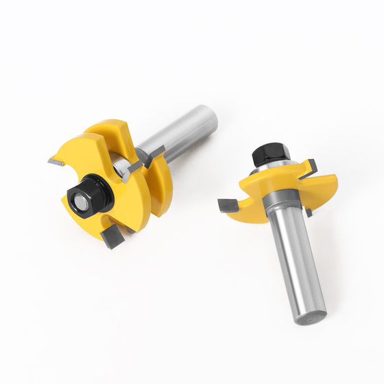 2-piece set 1/2 handle woodworking milling cutter set woodworking tool set 2-piece mortise and tenon tool woodworking tool set