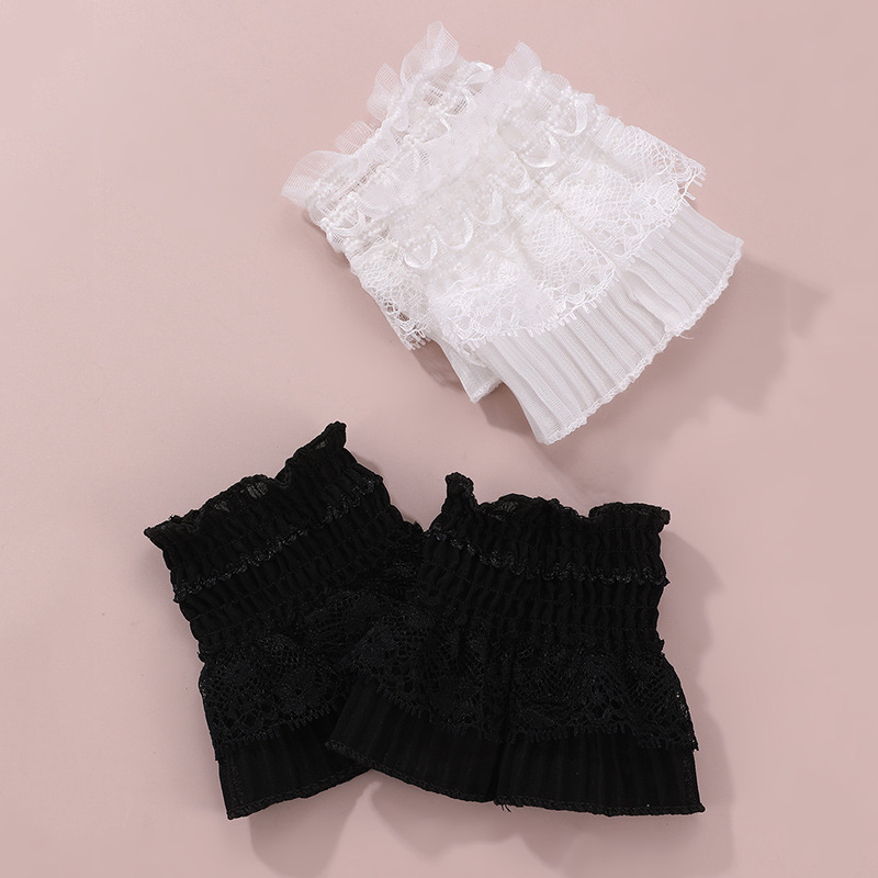 Elastic lace fake sleeve simple lace fake cuff decorative bell sleeve lace cross-border children's inner sleeve