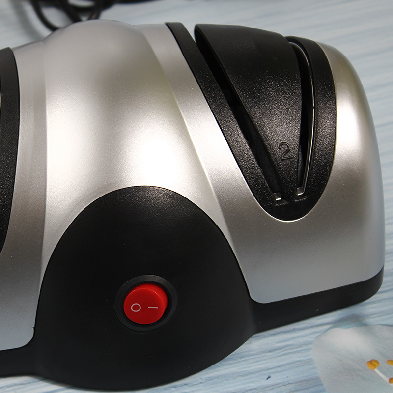 Cross-border double-head electric knife sharpener multifunctional double-sided sharpening stone artifact household fast automatic knife sharpener