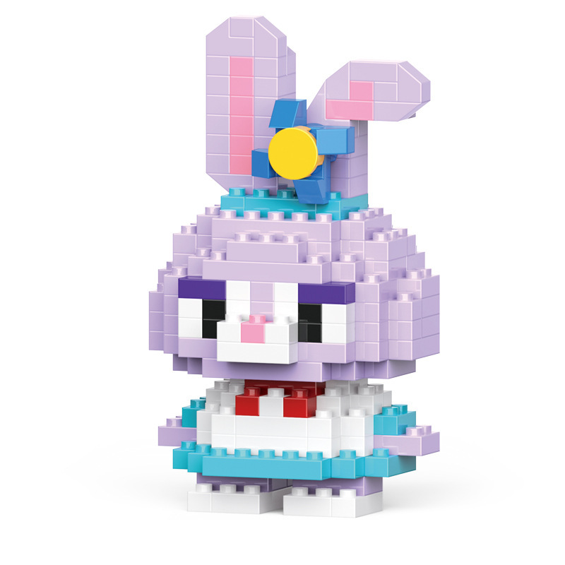 60 micro-particle three-dimensional diamond particle building blocks Cartoon Doll cartoon modeling educational assembling toys