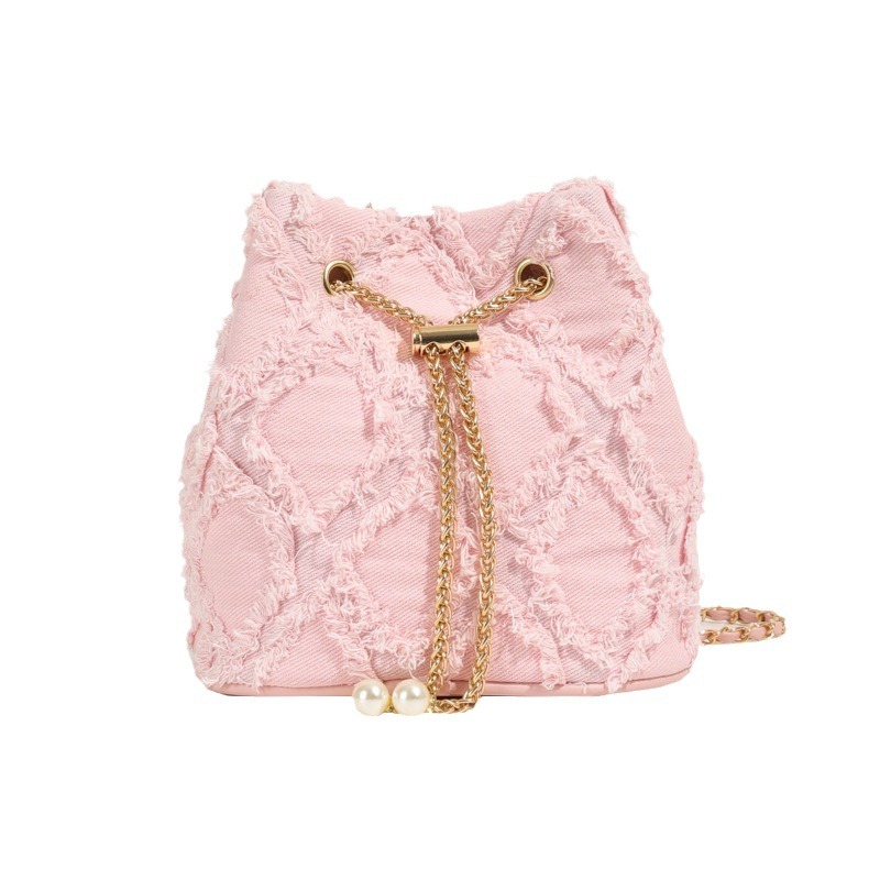 Stilvolle Dia Grid Mini Bucket Bag für Damen_voghion.com