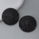 Geometric round chest patch-black