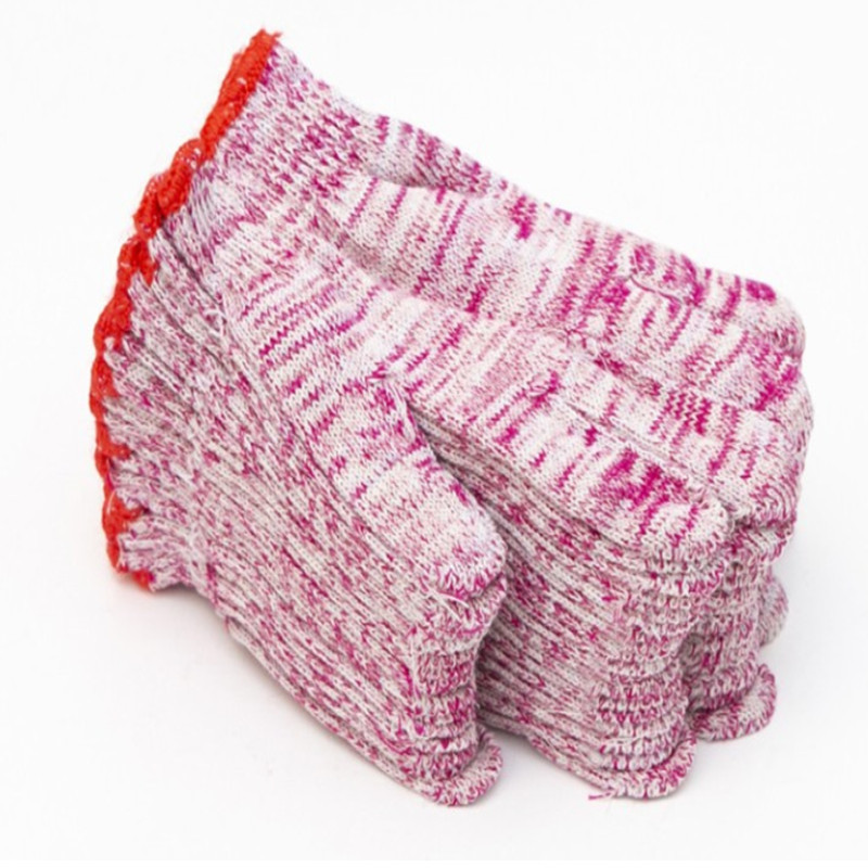 Labor protection thread gloves wholesale thickened wear-resistant cotton yarn nylon cotton work anti-slip dirt-resistant protective gloves