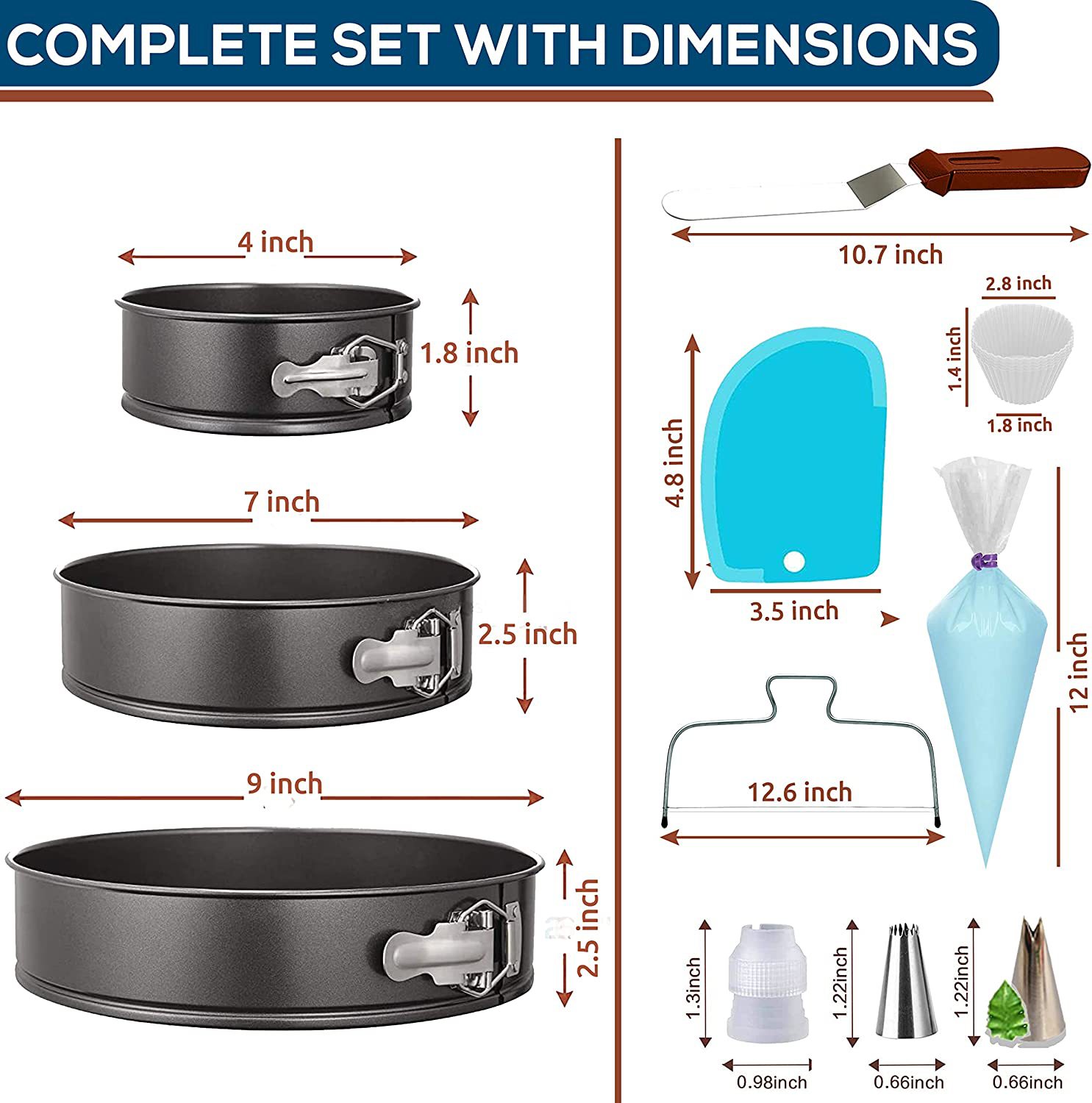 Amazon direct supply 100-piece cake decorating nozzle suit baking cake decorating tools cake baking tray