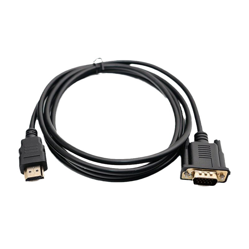 HDMI to VGA HD Line with Chip 1.8 m Computer Display Projection Connection Line No Audio No Power Supply