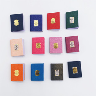 Dollhouse12 mini pocket ins classical color book doll house accessories model BJD shooting props