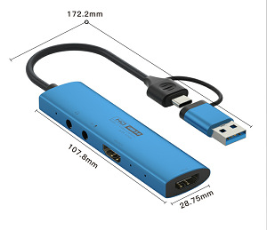 USB3.0 Capture Card HDMI Ring Out with Audio 4K60HZ Hd Video Capture Card switch Game Capture