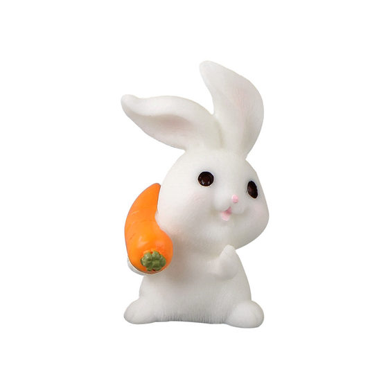 Micro Landscape Cartoon Cute Rabbit Paradise Animal Carrot House Gardening Resin Decoration Accessories Small Ornaments