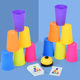 Cross-border Children's Intellectual Development Double Battle Paper Card Stacking Cup Educational Stall Toys Quick Stacking Cup Teaching Aware Wholesale