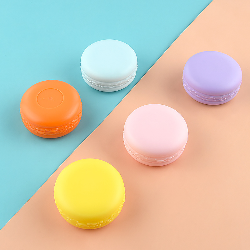 5ml10g cream box color Macaron sub-packaged jar lip eye mask emulsion small sample plastic empty bottle packaging material