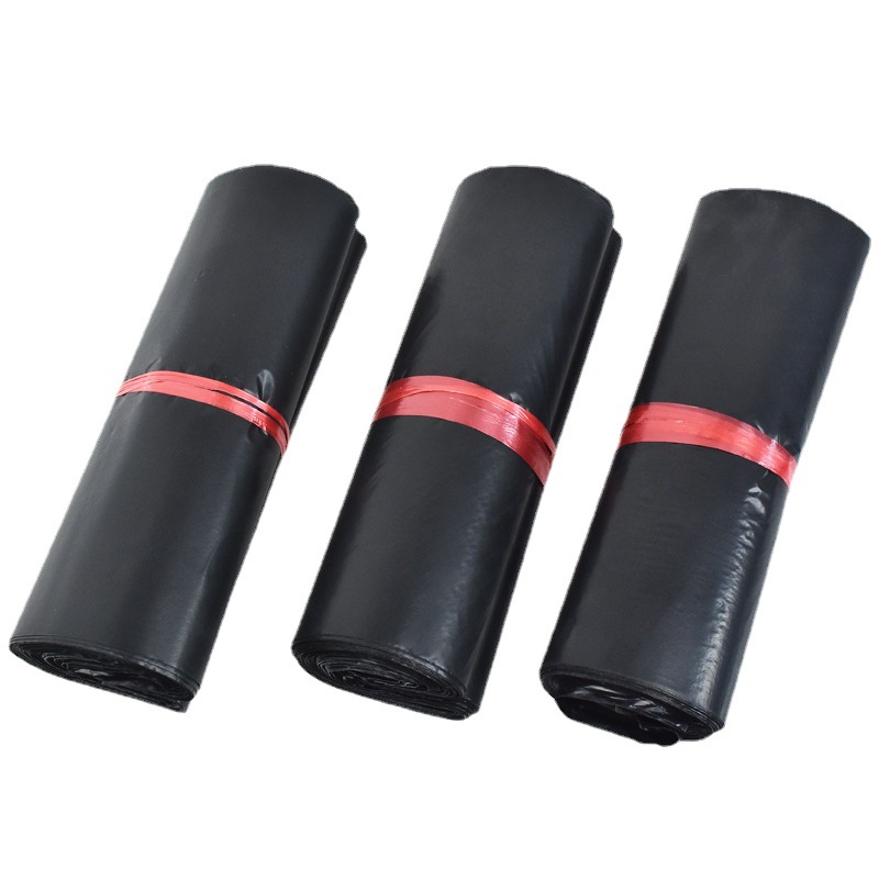 Spot slender black express bag New Material 10/15/20 large waterproof packing bag plastic express bag