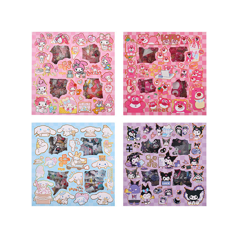 SL-26サンリオ漫画手帐ステッカークリエイティブ子供手帐ステッカーpvcグッカードステッカーセット/箱入り|undefined
