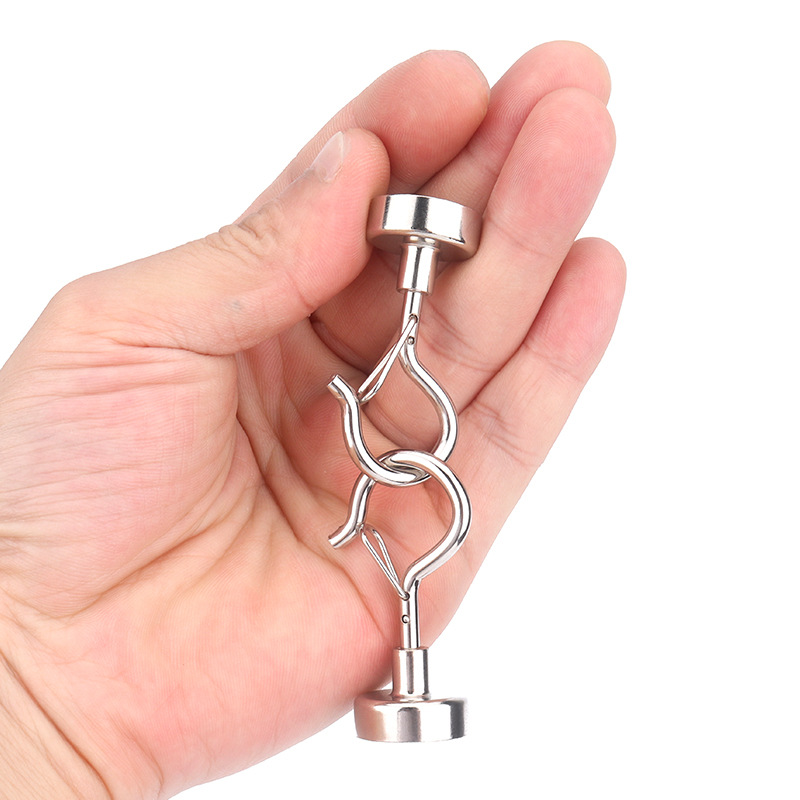 NdFeB strong magnetic hook E-Type open buckle hook buckle magnetic hook non-trace magnetic hook