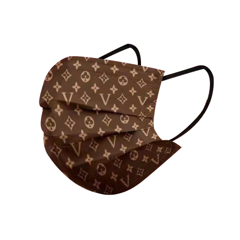 Disposable Masks Trendy Brand Internet Celebrity Printed Plaid Fashion Masks Wholesale Independent Packaging High Color Value for Men and Women