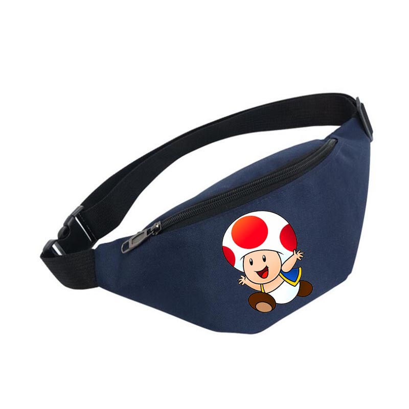 Game Mario Super Mary Waist Bag Men's and Women's Sports Satchel Mobile Phone Bag Multifunctional Cartoon Waist Bag Coin Purse