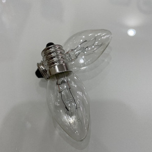 Factory supply E14 screw incandescent wax melting lamp bulb 10W transparent Aroma lamp C7 bulb clear tungsten filament bulb