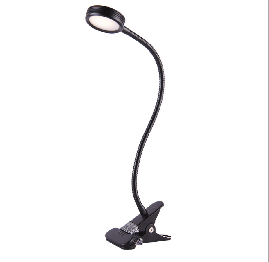 Amazon led clip lamp student dormitory eye protection study lamp bedroom bedside lamp clip desk charging lamp