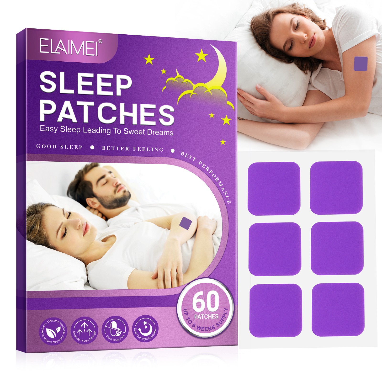 ELAIEM Sleep Paste Soothing Fatigue and Rejuvenation Help Sleep Improve Sleep Insomnia Artifact Health Paste 60 Paste