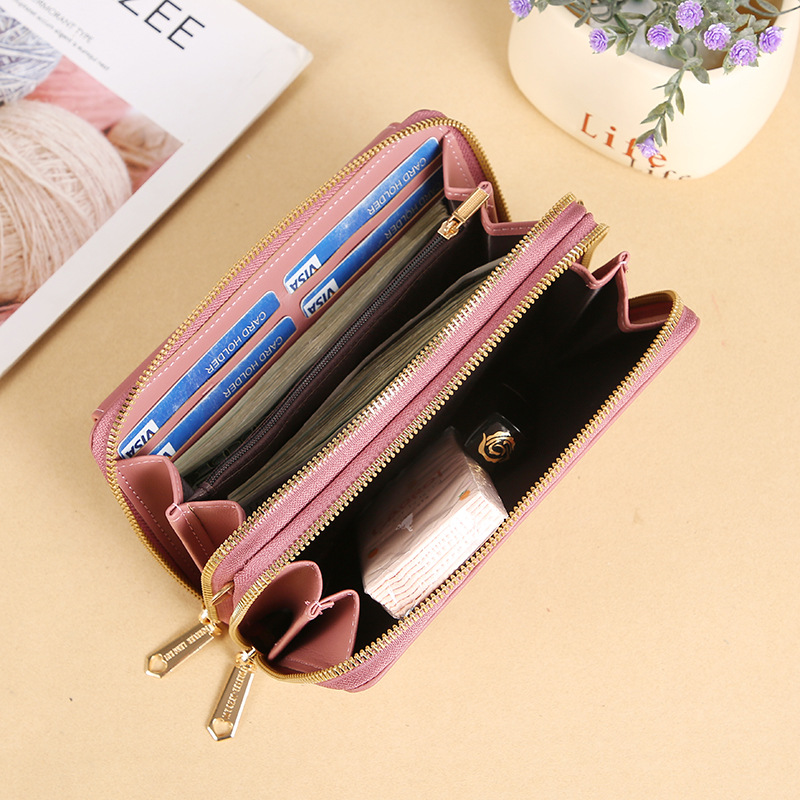 Lonny New Ladies Crossbody Bag Korean Style Summer Fashion Shoulder Bag All-match Large Capacity Double Zipper Mobile Phone Bag