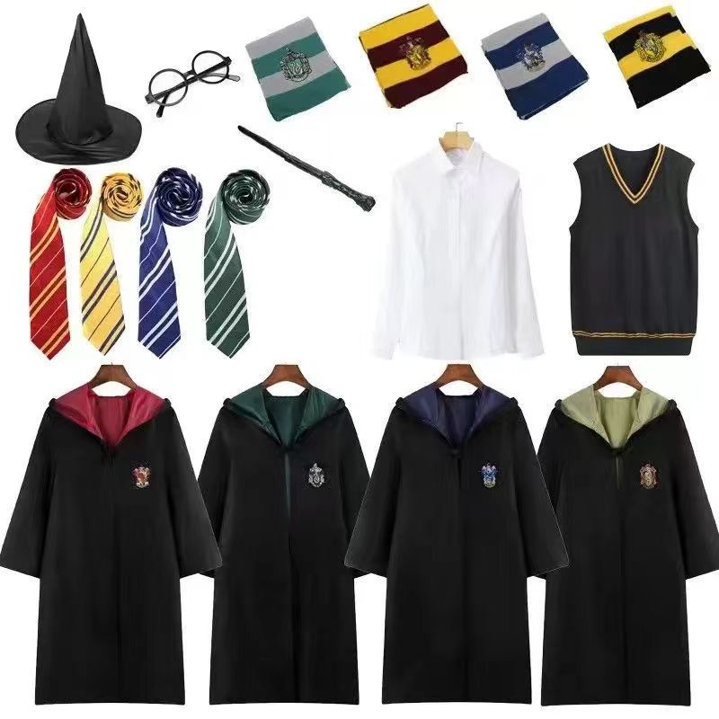 Harry Potter College Robe Peripheral Costume Children's Magic Robe Clothes COS School Uniform