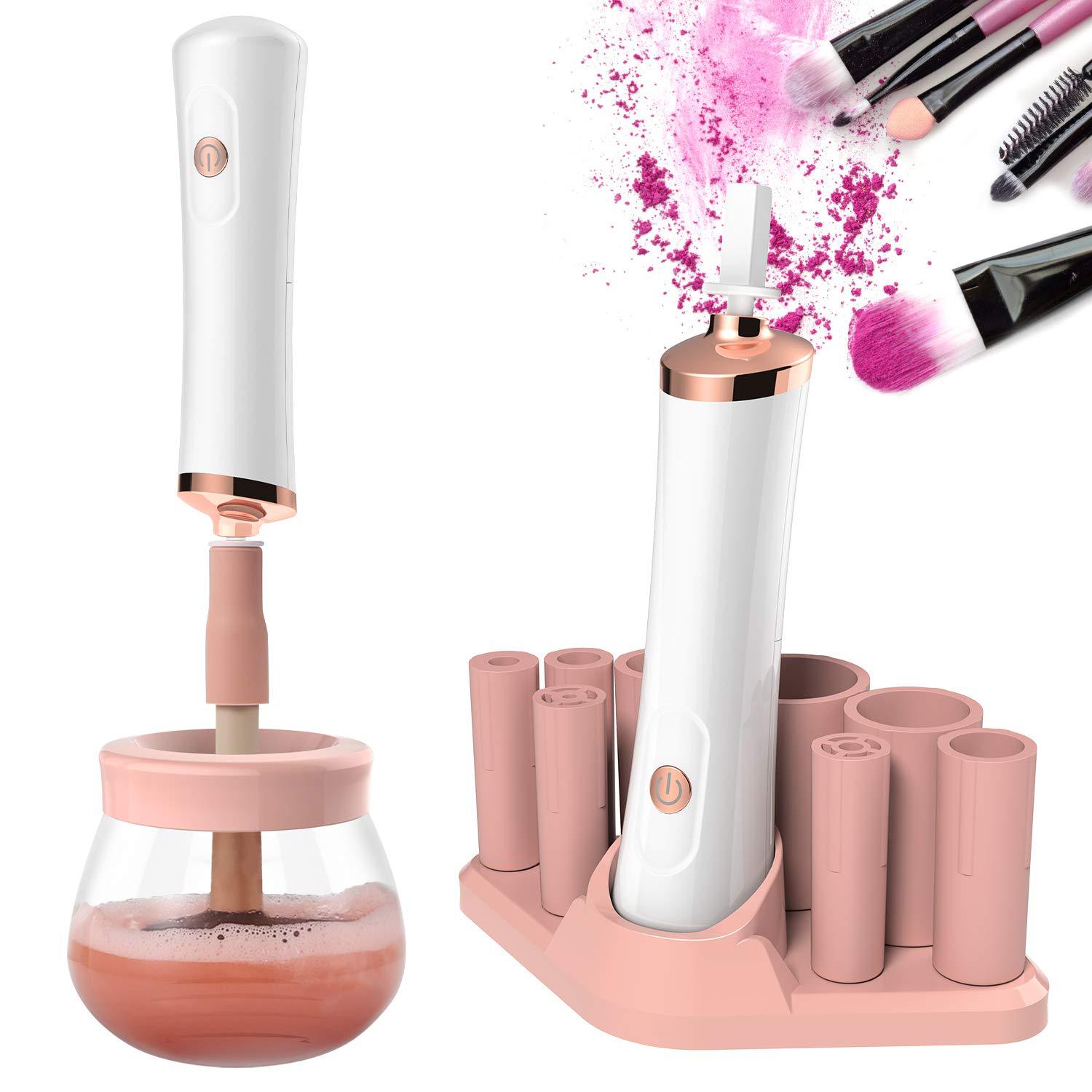 Rechargeable makeup brush cleaner electric brush washing machine eyelash quick-drying instrument wake-up glue device brush cleaning tool