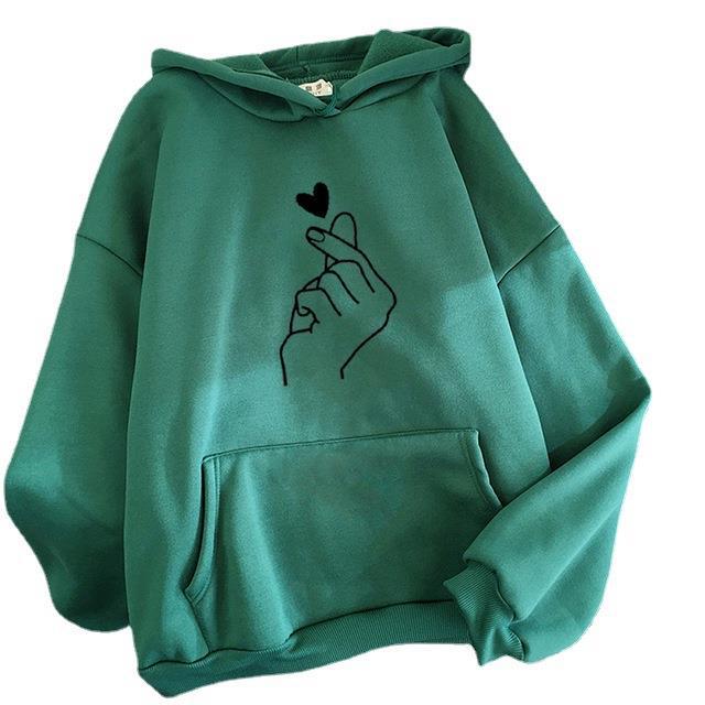 European and American Foreign trade fleece-lined hoodie sweater men's and women's autumn and winter couple's tops loose Amazon AliExpress