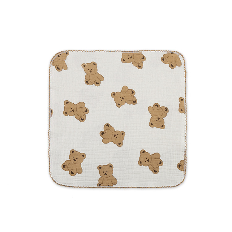 Class A pure cotton children's gauze towel handkerchief baby face towel square towel newborn burp towel baby saliva towel