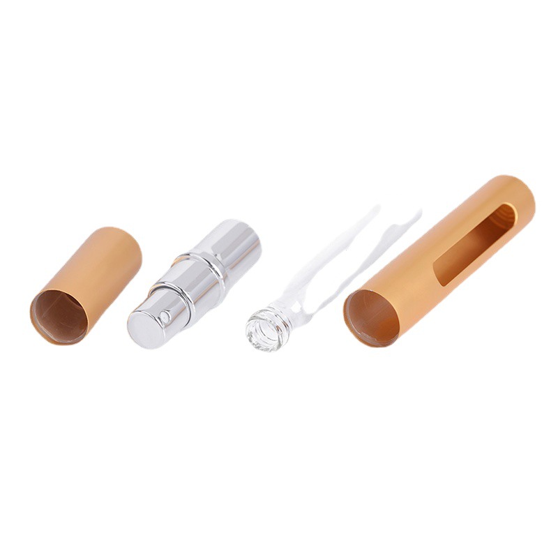 5ml 10ml aluminum perfume bottle glass perfume split bottle spray fine mist spray bottle portable empty bottle wholesale