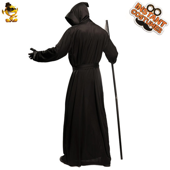 Big male black devil Halloween costume ghost festival sickle monster role play costume death stage performance costume