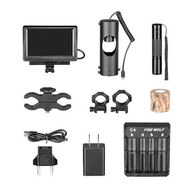 Digital low light night vision LED infrared 4.3 inch night vision telescope low light night vision