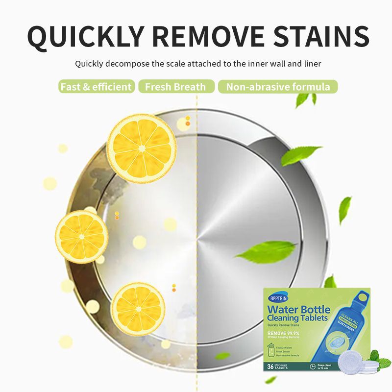 Foreign trade kettle Cleaning Tablets scale Cleaning effervescent Tablets Bottle Cleaning Tablets in stock wholesale