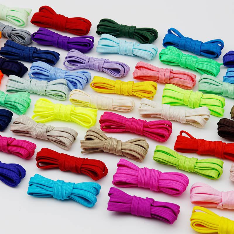 Cullokin 7mm Wide Double Layer Polyester Flat Shoelaces Fit McQueen Canvas Shoes sneaker Casual Shoes Sneakers Strap