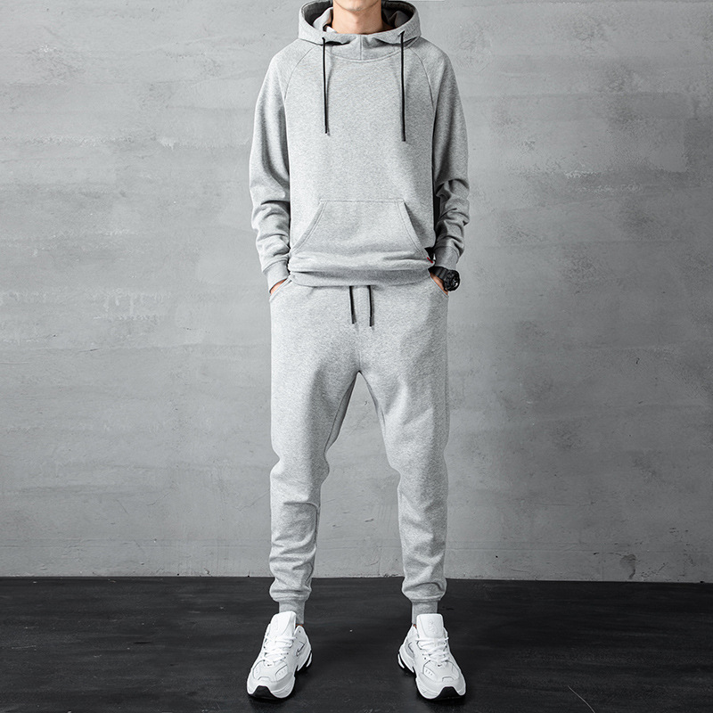 Sweater sweatpants sports suit men's 2023 Spring and Autumn New hooded T-shirt casual pants fashion brand coat men