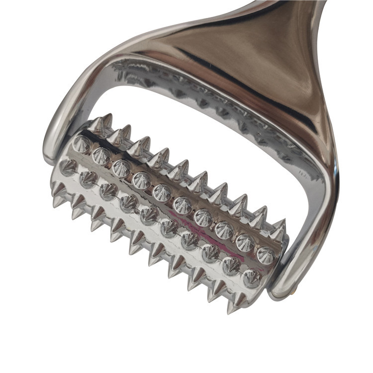 New arrival manual roller import stick face repair massager metal Roller massage beauty stick needle roller