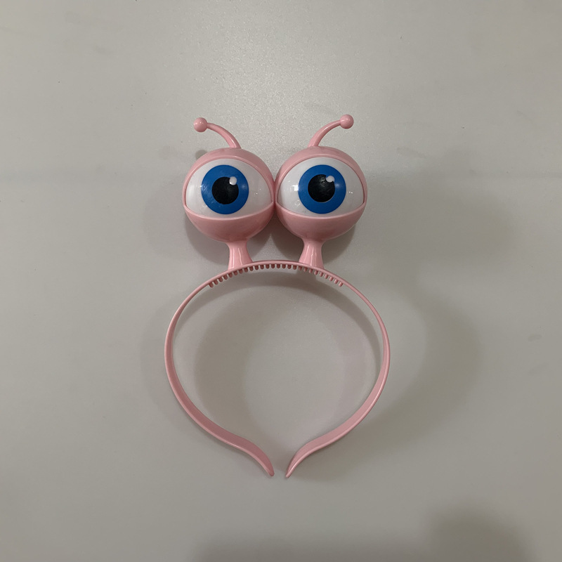 New cross-border flash eyeball headband LED luminous Halloween decoration props big eyes alien headband