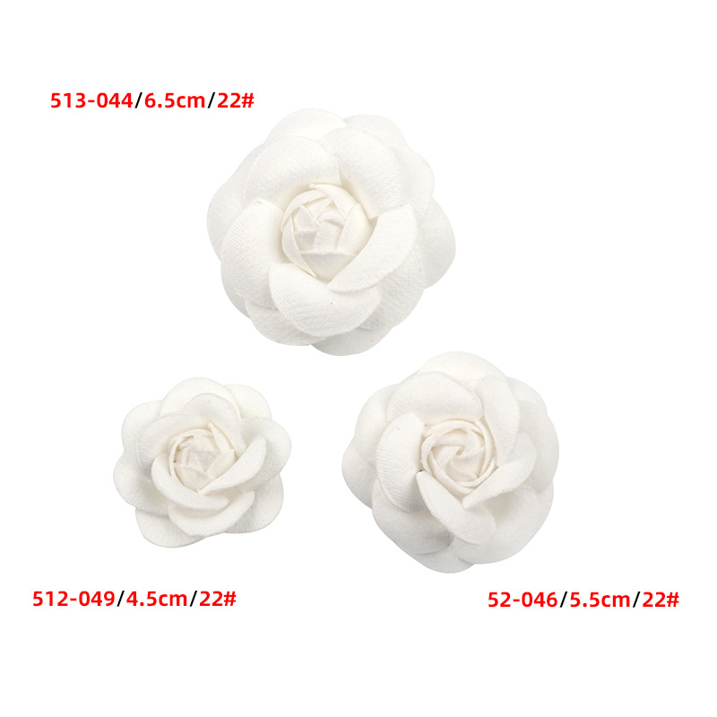 Artificial DIY Accessories Handmade Camellia Flower Bud Wool Fabric Flower Clothing Shoe Flower Accessories Hair Accessories Decorative Flowers