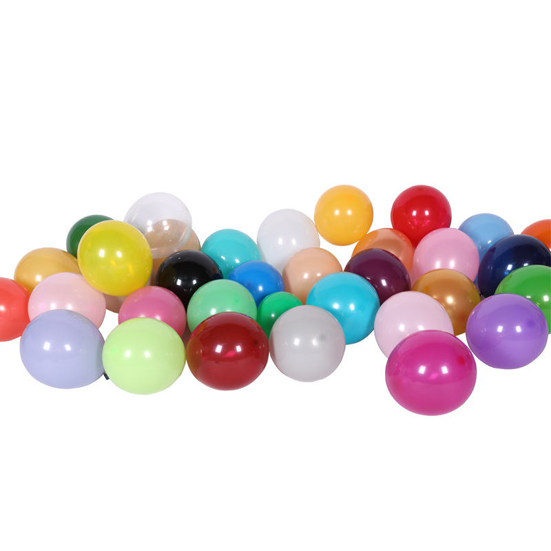 Cross-border hot latex balloon set 10 inch round thickened 2.2g matte balloon birthday party decorations
