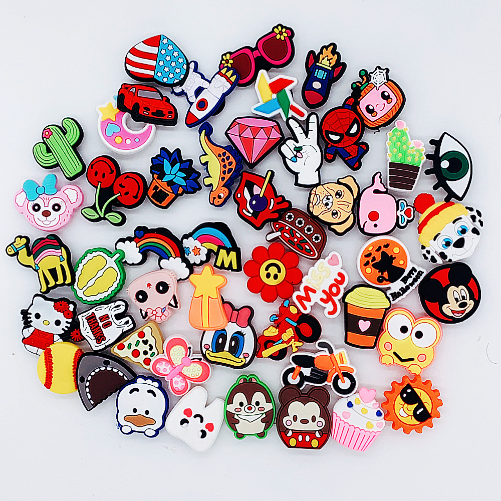 Cave Shoes Shoes Flower Shoes Buckle Cute Cartoon Shoes Flower DIY Shoes Accessories Cave Shoes Decorative Buckle PVC Soft Rubber Shoes Accessories
