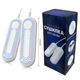 Neutral russian color box-european plug [purple light] adult white