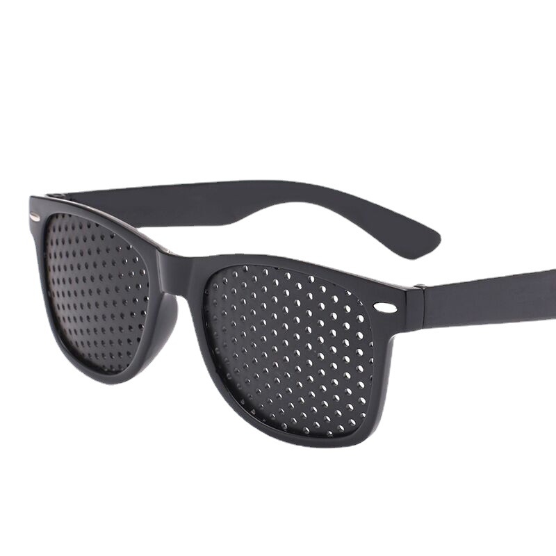 针孔小孔眼镜速卖通热销米钉款塑料太阳镜缓解视力近视眼镜批发